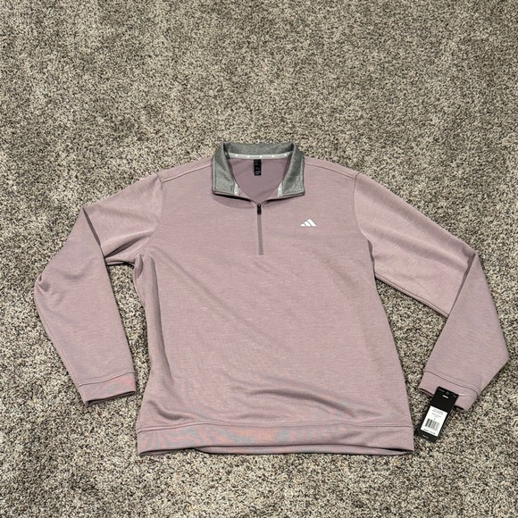adidas Other - adidas Light Purple/Gray Quarter-Zip Pullover